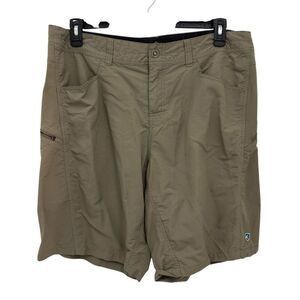Kuhl Mutiny River Men’s Shorts Khaki Size 38 Inseam 12 Hybrid Lightweight